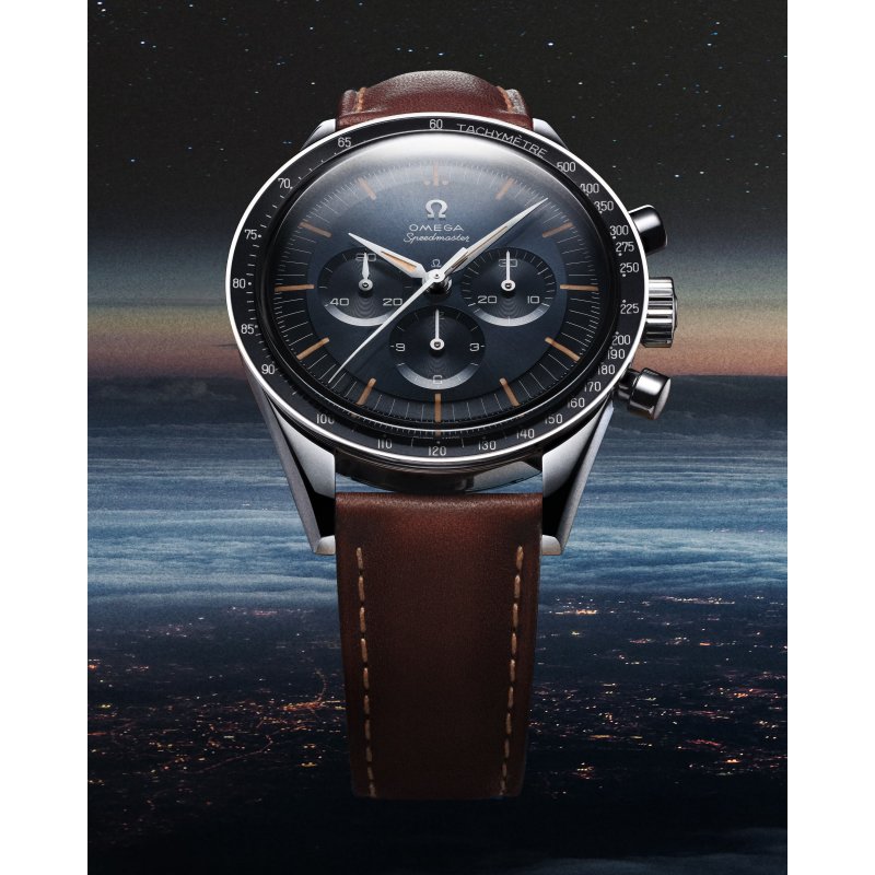 Omega - Speedmaster First Omega In Space - Acciaio - Pelle