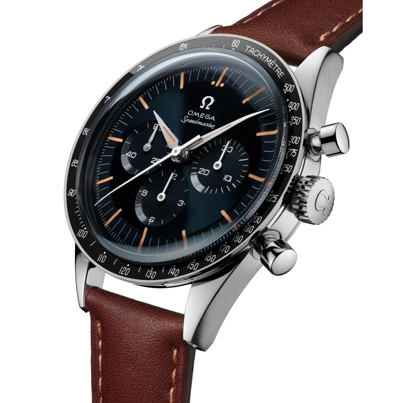 Omega - Speedmaster First Omega In Space - Acciaio - Pelle