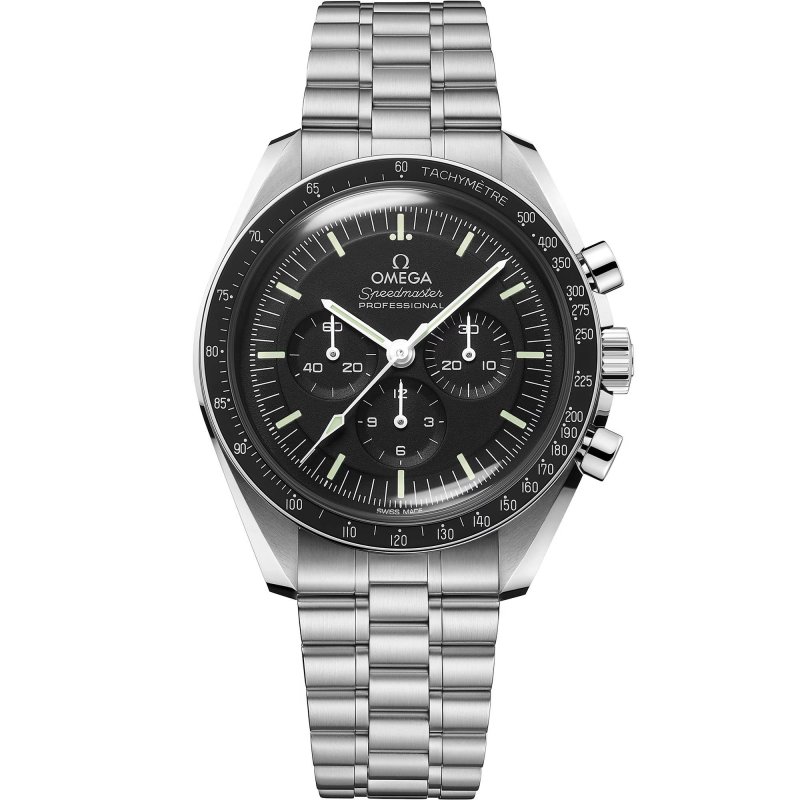 Omega - Speedmaster Moonwatch - Acciaio - Nero
