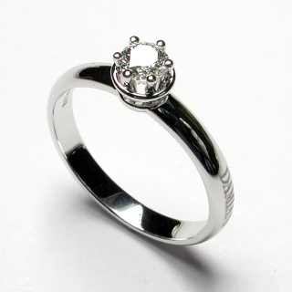 Damiani - Anelli Minou - Oro Bianco - Diamante