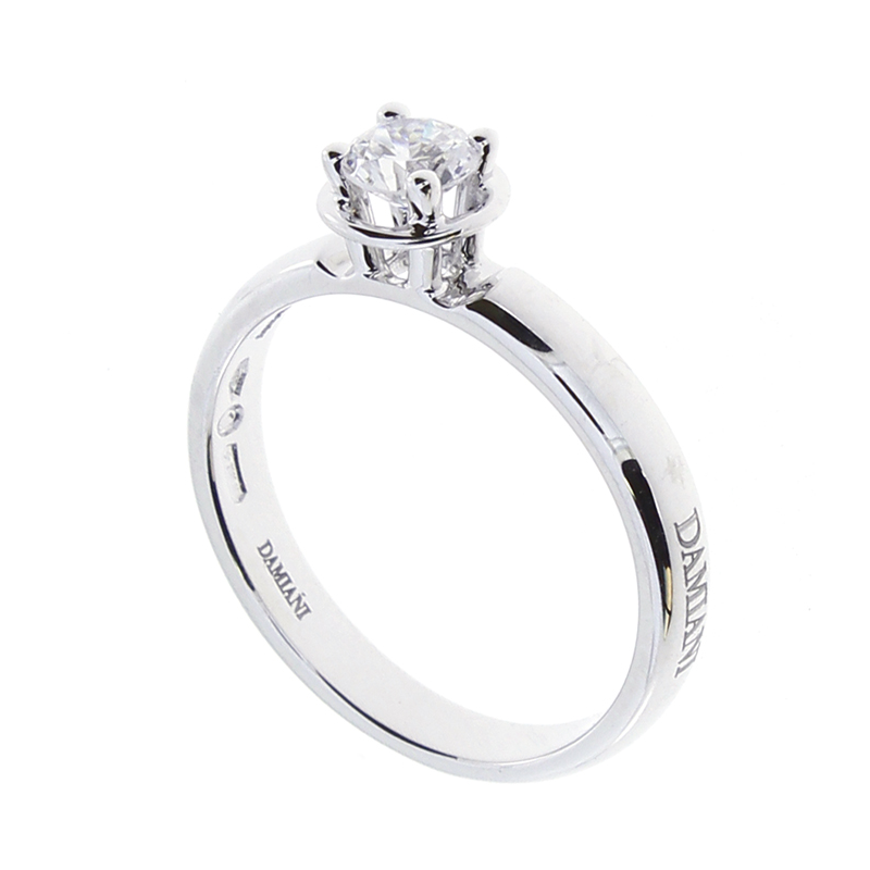 Damiani - Anelli Minou - Oro Bianco - Diamante