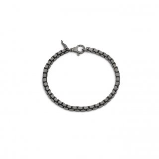 Bracciale Maglia Quadra Black
