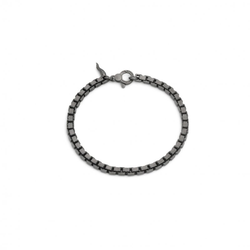 Bracciale Maglia Quadra Black