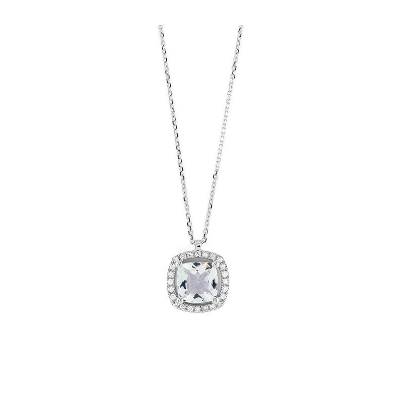 Bliss - Collana Stephanie - Oro Bianco - Diamante