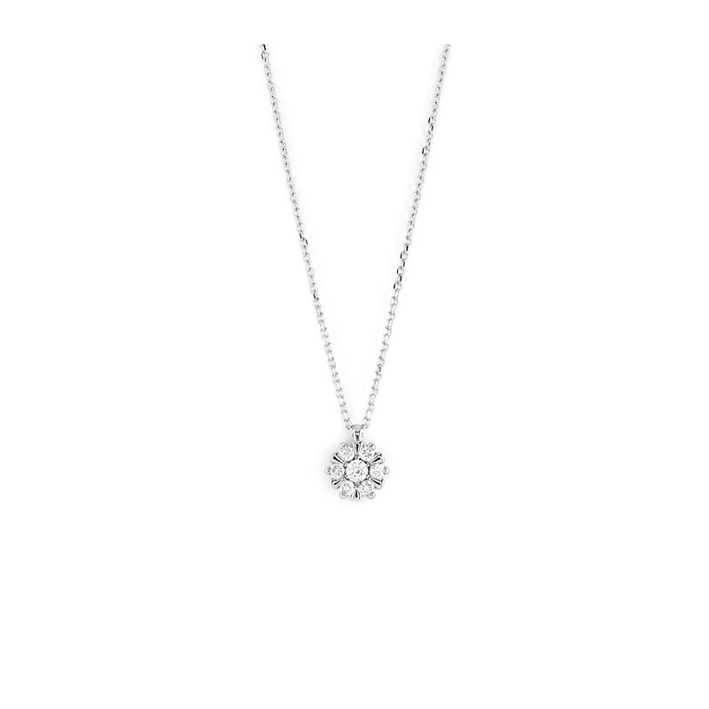 Bliss - Collana Bl Grace - Oro Bianco - Diamante Rotondo