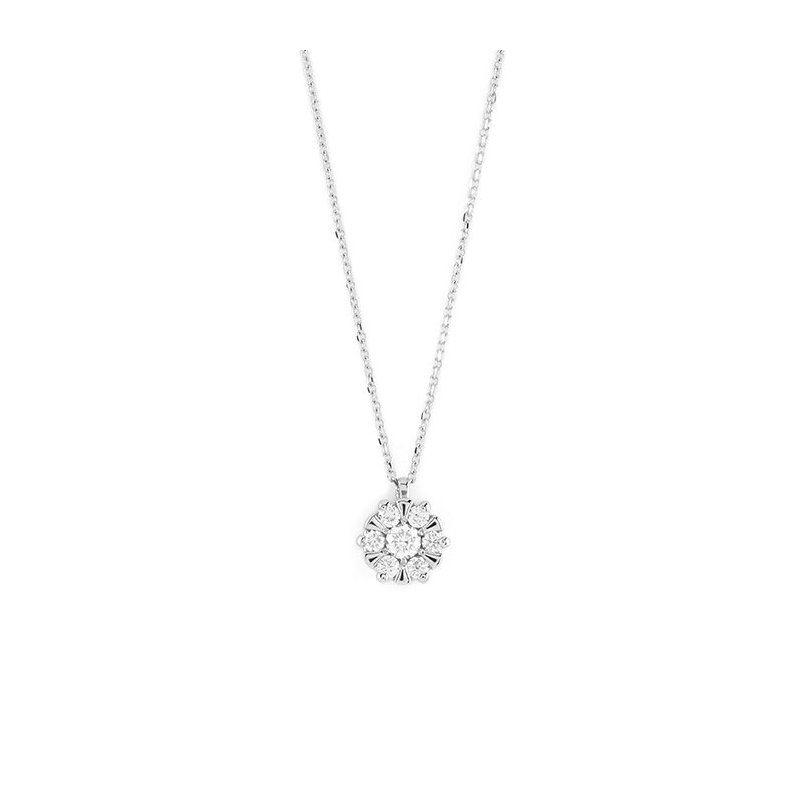 Bliss - Collana Bl Grace - Oro Bianco - Diamante Rotondo