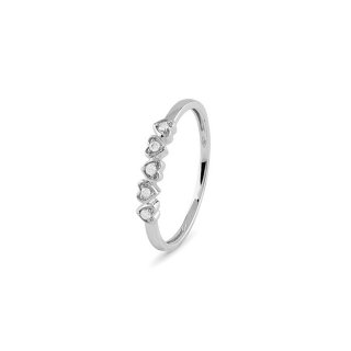 Bliss - Anello Le Forme - Oro Bianco - Diamante Rotondo