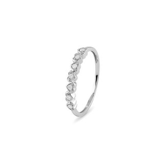 Bliss - Anello Le Forme - Oro Bianco - Diamante Rotondo