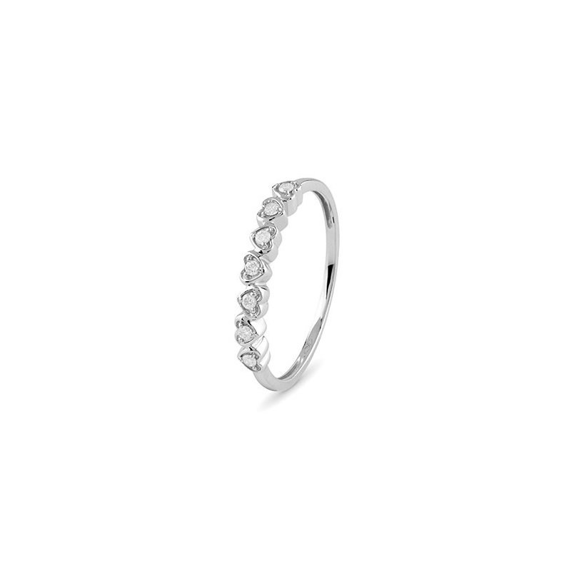 Bliss - Anello Le Forme - Oro Bianco - Diamante Rotondo