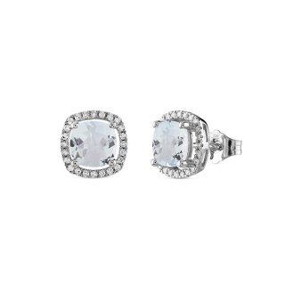 Bliss - Orecchini Stephanie - Oro Bianco - Diamante G Si