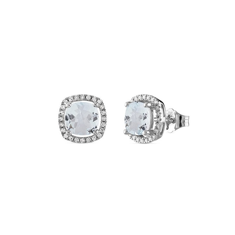 Bliss - Orecchini Stephanie - Oro Bianco - Diamante G Si