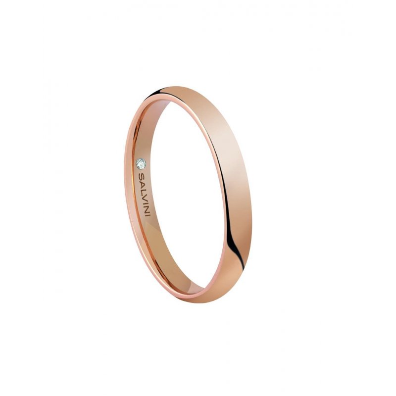 Salvini - Fede In Oro Rosa - Diamante Rotondo - 0.005Ct
