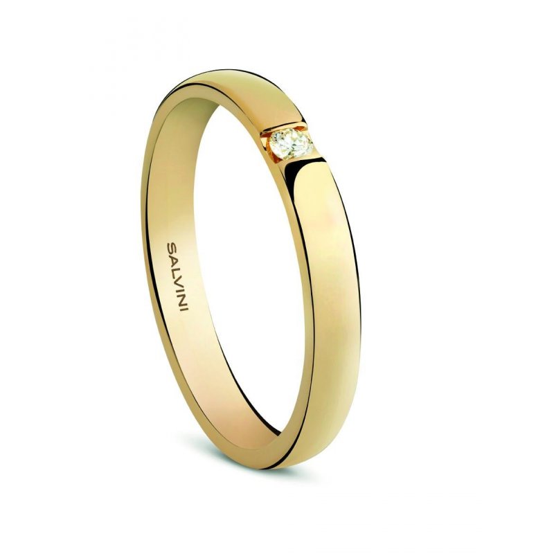 Salvini - Anello Forever - Oro Giallo - Diamante Rotondo Gh