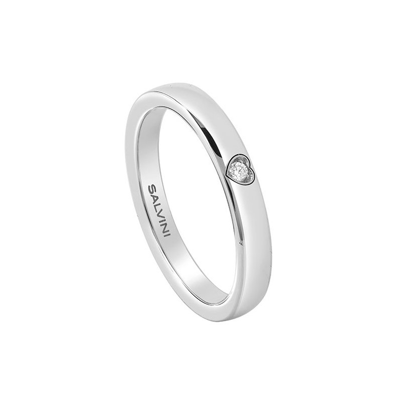 Salvini - Fede Oro Bianco - Diamante Rotondo - 0.018Ct