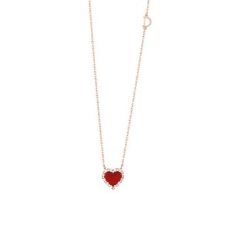 Damiani - Collierino Belle Epoque - Oro Rosa - Diamante Cuore