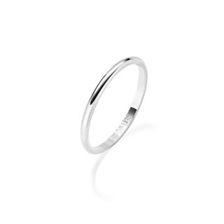 Amen - Fede 1 Mm Unisex - Argento 925 - Finitura Rodio