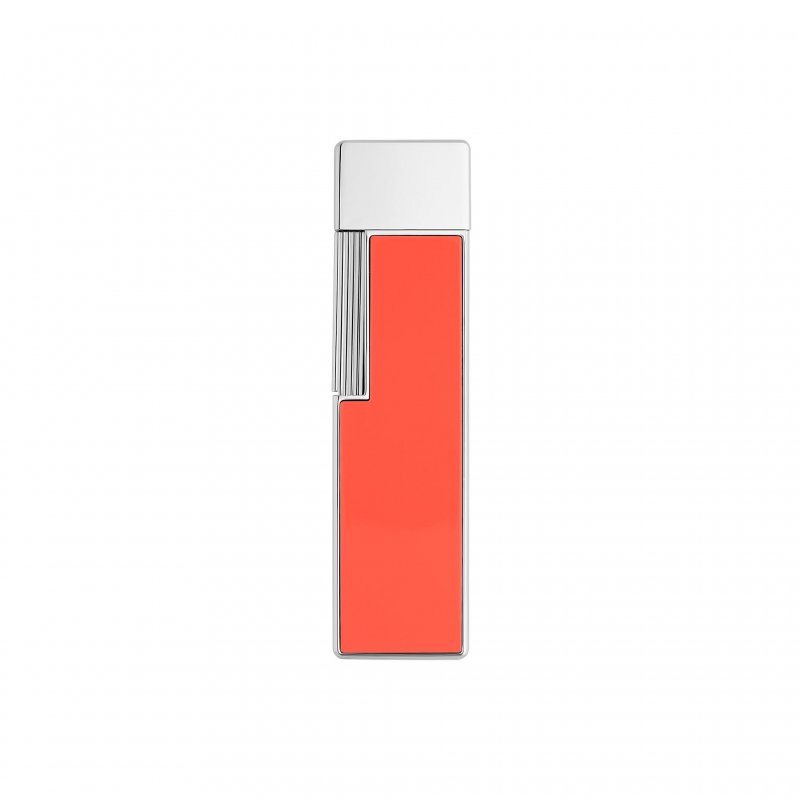 St Dupont - Twiggy Accendino - Lacca Corallo - Finiture Cromate