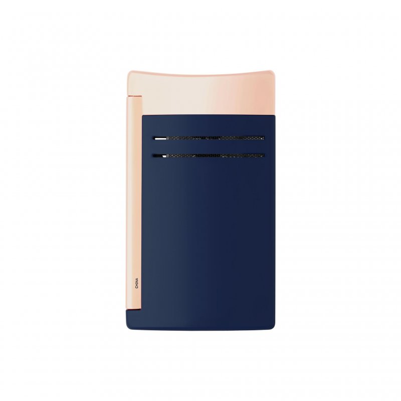 St Dupont - Accendino Maxijet - Laccato Blu - Oro Rosa
