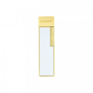 St Dupont - Accendino Twiggy - Laccato Bianco - Finitura Oro