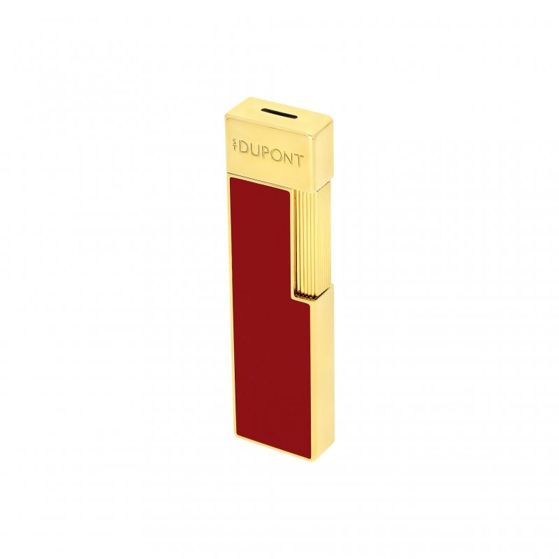 St Dupont - Accendino Twiggy - Laccato Rosso - Finitura Oro