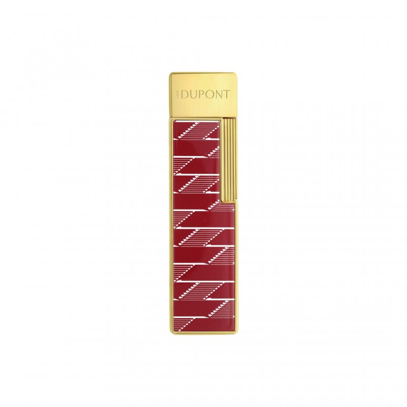 St Dupont - Accendino Laccato Monogram 1872 - Metal - Bordeaux