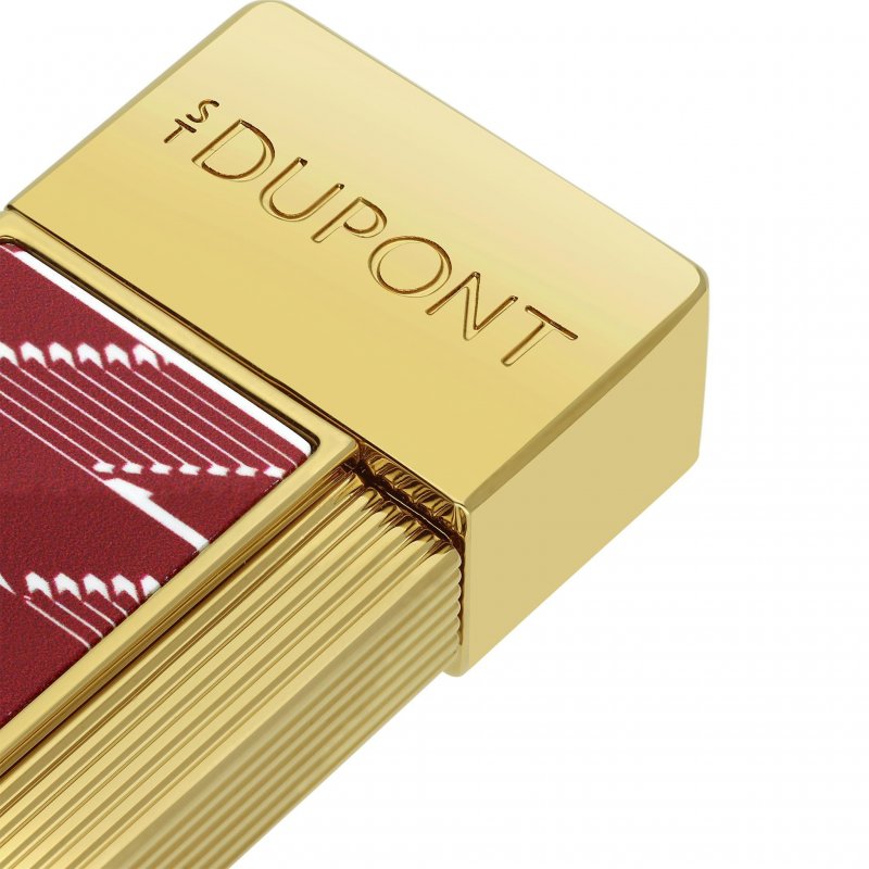 St Dupont - Accendino Laccato Monogram 1872 - Metal - Bordeaux