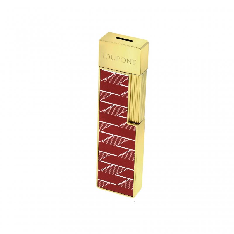 St Dupont - Accendino Laccato Monogram 1872 - Metal - Bordeaux