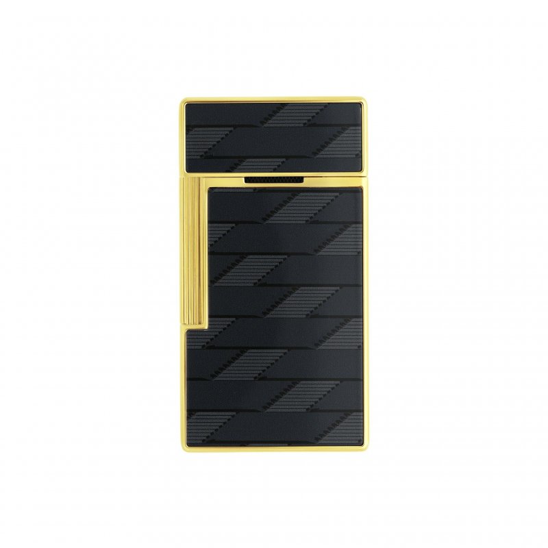 St Dupont - Accendino Laccato Monogram 1872 - Nero - Dorato