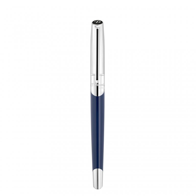 St Dupont - Défi Millenium Roller - Ottone - Blu Brillante