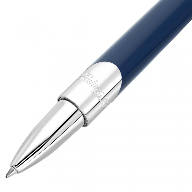 St Dupont - Défi Millenium Roller - Ottone - Blu Brillante