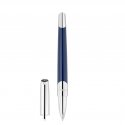 St Dupont - Défi Millenium Roller - Ottone - Blu Brillante