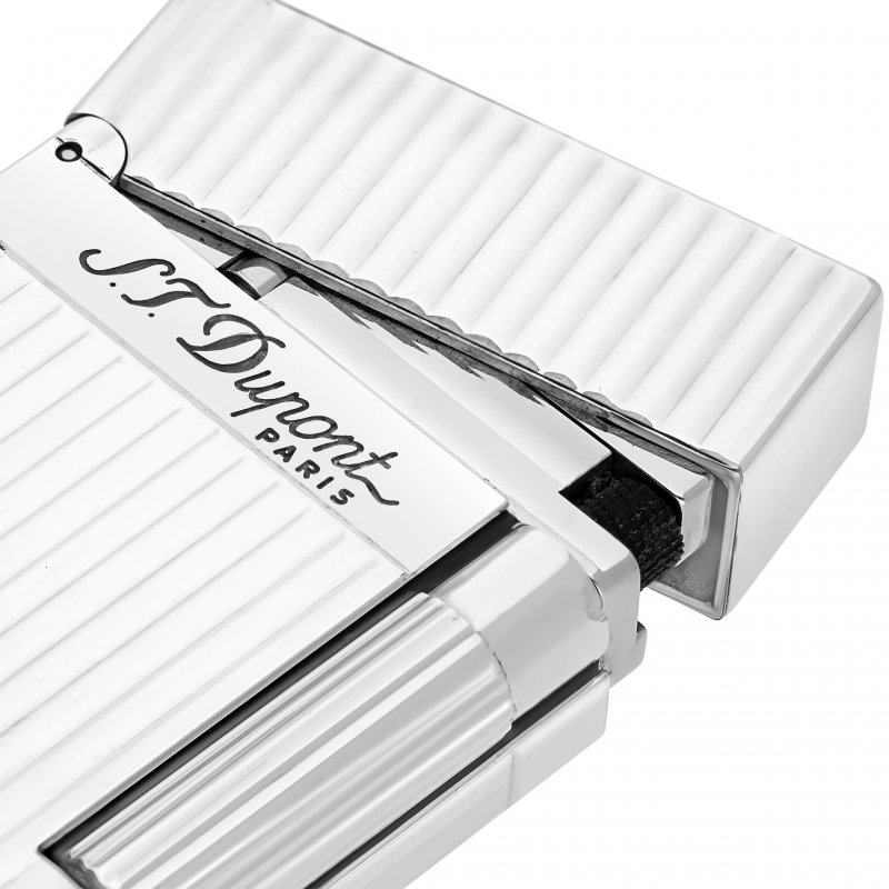 St Dupont - Accendino Guilloché - Argento - Doppia Fiamma