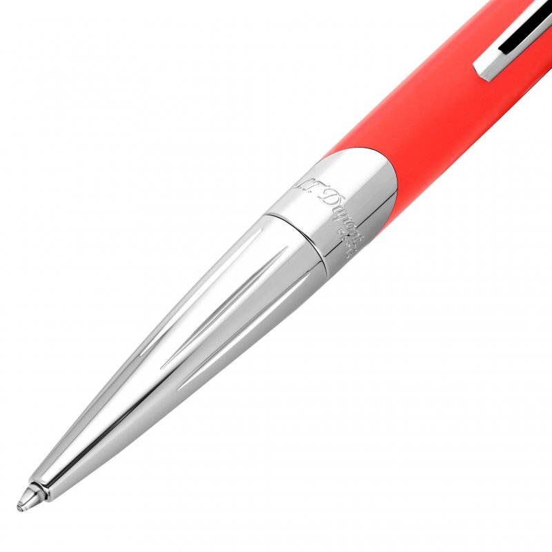 St Dupont - Penna Défi Millenium - Argento - Rosso Opaco