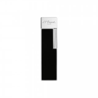 St Dupont - Accendino Twiggy - Lacca Nera - Finiture Cromate