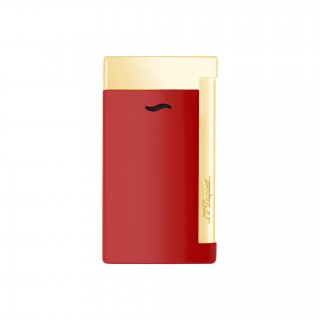 St Dupont - Accendino Slim 7 - Laccato Bordeaux - Finiture Dorate
