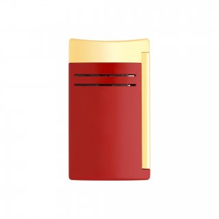 St Dupont - Accendino Maxijet - Laccato Bordeaux - Finiture Dorate