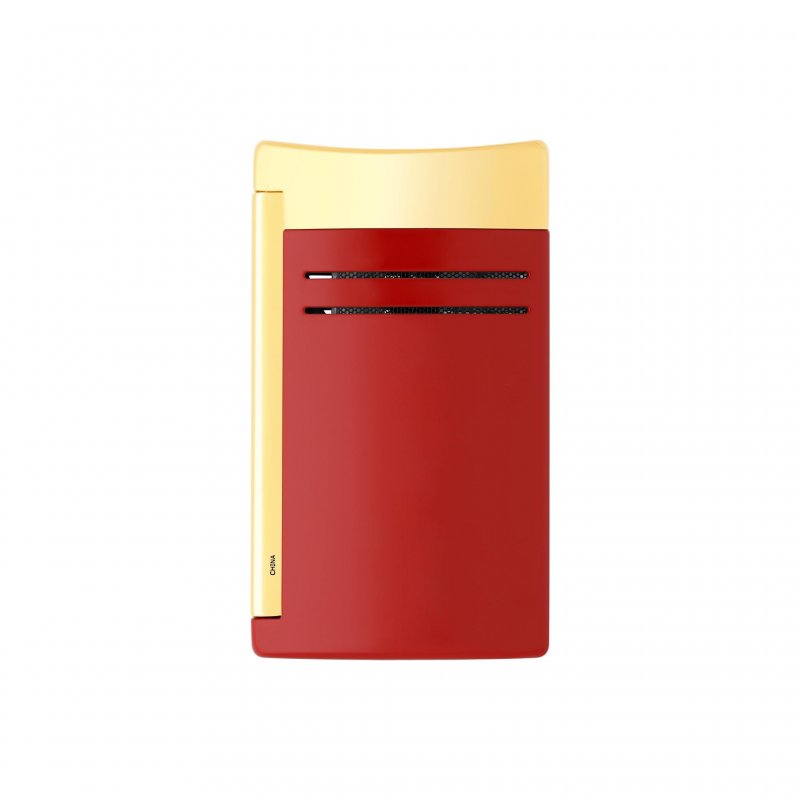 St Dupont - Accendino Maxijet - Laccato Bordeaux - Finiture Dorate