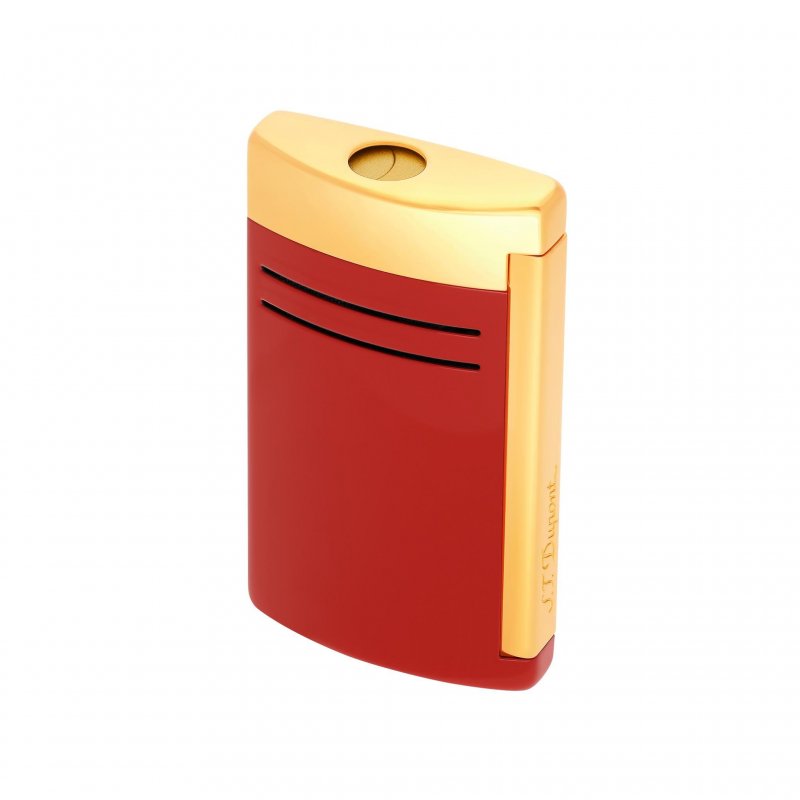 St Dupont - Accendino Maxijet - Laccato Bordeaux - Finiture Dorate