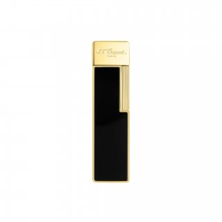 St Dupont - Accendino Twiggy - Laque Nero - Finiture Dorate