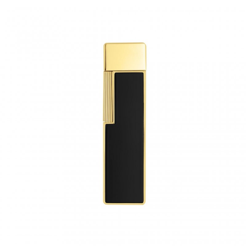 St Dupont - Accendino Twiggy - Laque Nero - Finiture Dorate