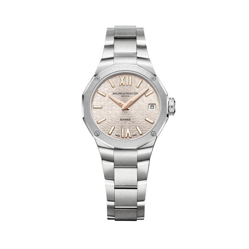 Baume&Mercier - Riviera 33Mm - Acciaio - Quadrante Argento