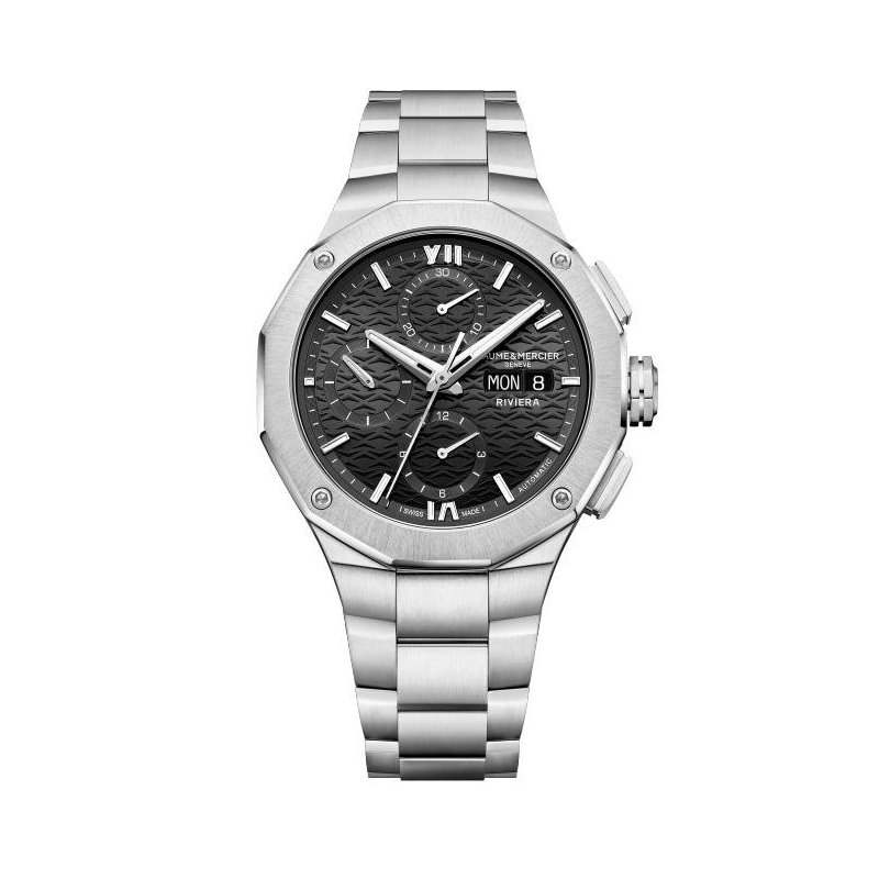 Baume&Mercier - Riviera 41Mm - Acciaio - Quadrante Nero