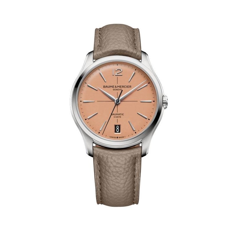 Baume&Mercier - Clifton 10778 - Acciaio - Quadrante Salmone