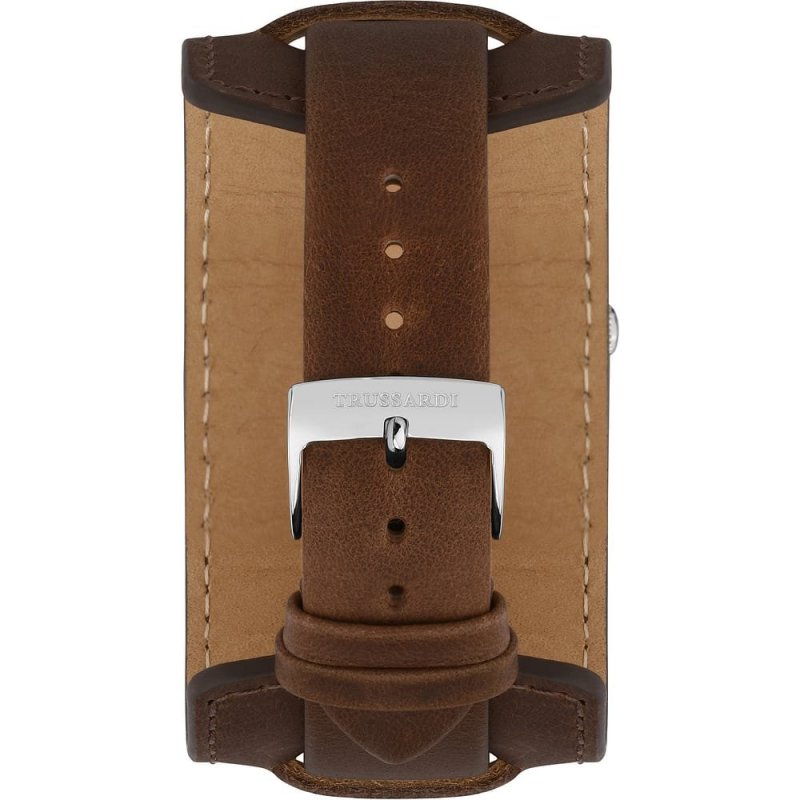 Trussardi - Orologio T-Inedito - Uomo - Pelle Marrone