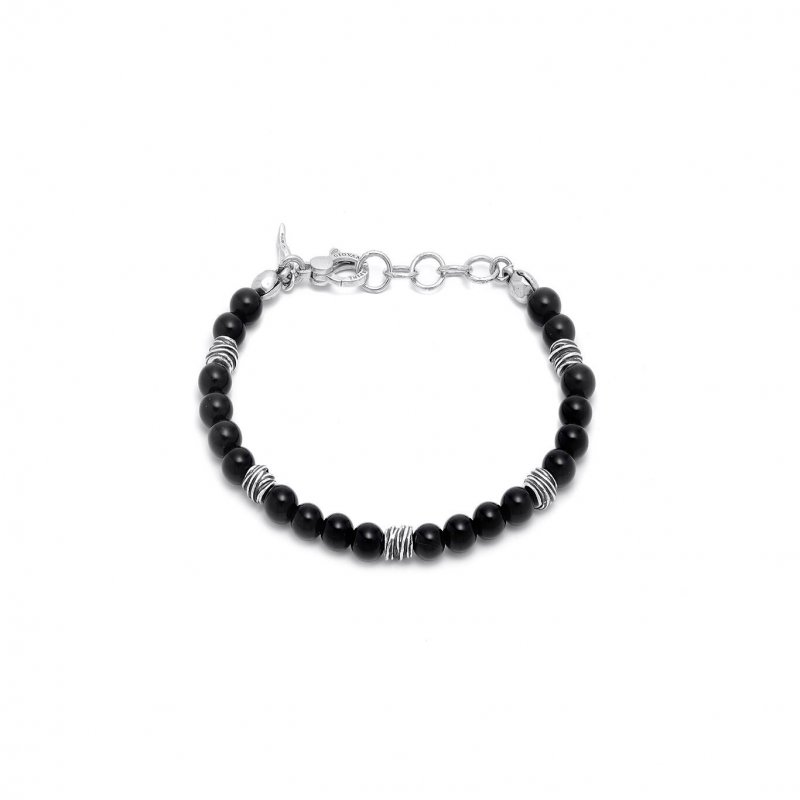Bracciale Tango Onice E Fili