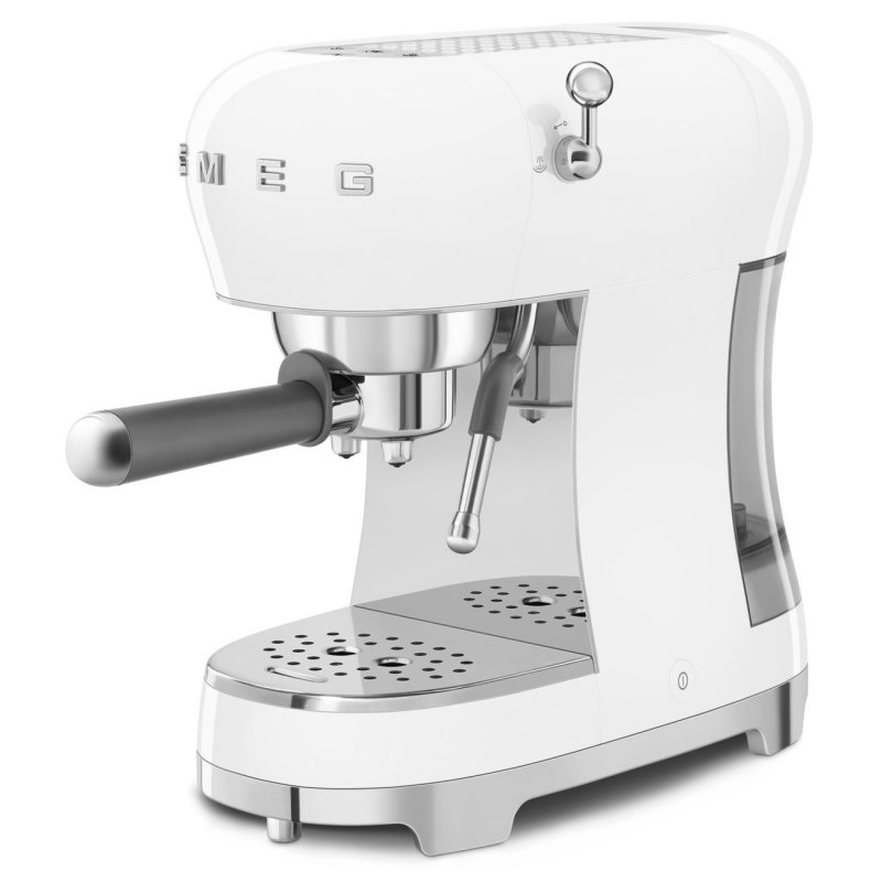 Smeg - Macchina Da Caffè Espresso Manuale - Bianco - 50'S Style