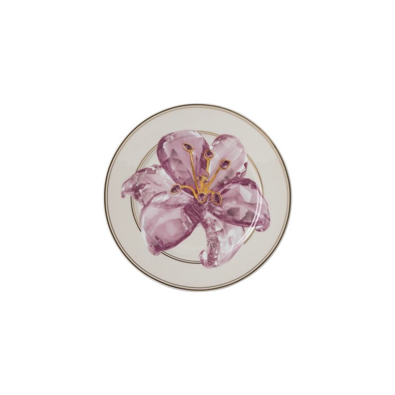 Rosenthal - Piatto Piano 18 Cm Lily - Porcellana - Swarovski
