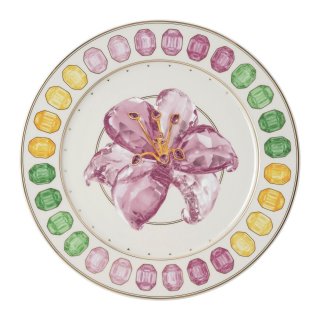 Rosenthal - Piatto Segnaposto Lily - Porcellana - Swarovski