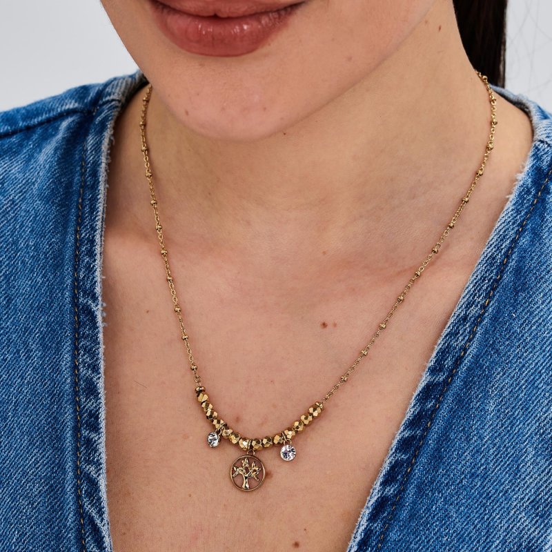 Brosway - Collana Chakra Mistici - Acciaio - Oro
