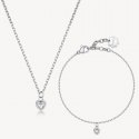 Brosway - Set Collana E Bracciale Chakra - Acciaio - Cristalli